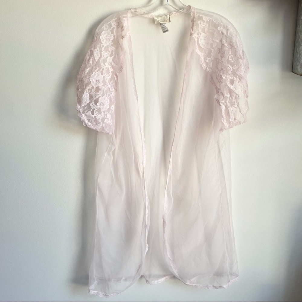 FIRM PRICE Vintage Cachet Sears Lingerie Top Cover Sheer Large